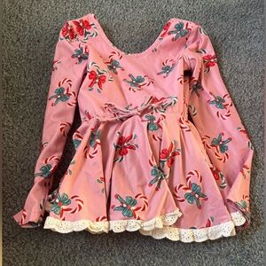 Cheeky Plum Pink and Red Floral Dress